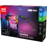 ONE FOR ALL Universal Gaming-Einzelmonitorarm (DM8110), Monitorhalterung grau, RGB