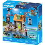PLAYMOBIL 71792 Pirates Piratenhafen mit Seeräuber-Gefängnis, Konstruktionsspielzeug 