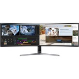 SAMSUNG Odyssey C49RG94SSP, Gaming-Monitor 123.9 cm(48.8 Zoll), schwarz, UWQHD, HDR, Curved, 120Hz Panel