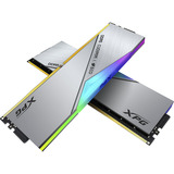 ADATA CUDIMM 48 GB DDR5-8800 (2x 24 GB) Dual-Kit, Arbeitsspeicher silber, AX5CU8800C4224G-DCLACRSG, XPG Lancer Neon RGB