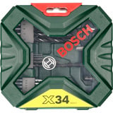 Bosch Heimwerken & Garten Akku-Schlagbohrschrauber EasyImpact 18V-40+ Zubehörset grün/schwarz, 2x Li-Ionen Akku 2,0Ah, POWER FOR ALL ALLIANCE