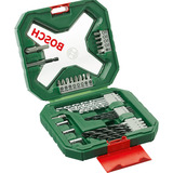 Bosch Heimwerken & Garten Akku-Schlagbohrschrauber EasyImpact 18V-40+ Zubehörset grün/schwarz, 2x Li-Ionen Akku 2,0Ah, POWER FOR ALL ALLIANCE