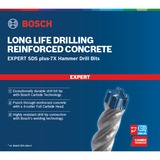 Bosch Professional EXPERT Hammerbohrer SDS-plus-7X, Ø 6mm, 10 Stück Arbeitslänge 200mm
