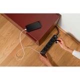Brennenstuhl Ecolor Steckdosenleiste 4-fach, 2x USB-C schwarz, 1,5 Meter Kabel, USB-C, mit Sicherheitsschalter