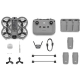 DJI Neo 2 Fly More Combo , Drohne grau, 12 Megapixel, 2-Achsen-Gimbal, inkl. 3 Akkus, Fernsteuerung und Ladegerät