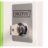 Digitus Glas-Fronttür für 19" 9HE Wandgehäuse Unique Serie, Frontpanel grau, 9 Höheneinheiten