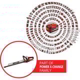 EINHELL Power X-Change Akku-Heckenschere GE-CH 18/60 Li-Solo, 18Volt rot/schwarz, ohne Akku und Ladegerät