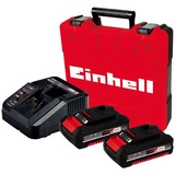 Einhell Professional Akku-Schlagbohrschrauber TP-CD 18/60 Li- i BL +39 rot/schwarz, 2x Li-Ion Akku 2,0Ah, Koffer, 39-teiliges Bit- und Bohrer-Set