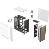 Fractal Design North XL RC Chalk White TG Clear, Tower-Gehäuse weiß, Tempered Glass-Version