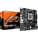 GIGABYTE B840M H, Mainboard schwarz/grau