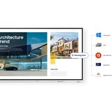 Samsung FLIP WM65FX, Public Display weiß/grau, UltraHD/4K, Touchfunktion, Multi‑Touch