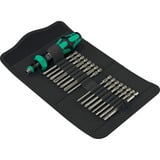 Wera Kraftform Kompakt 60 RA-R 1, Bit-Satz schwarz/grün, 17-teilig, 1/4", mit Ratschenfunktion und Rapidaptor Schnellwechselfutter