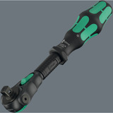 Wera Zyklop Speed-Knarre 8000 B Black Edition, 3/8" schwarz/grün, mit schwenkbarem Kopf