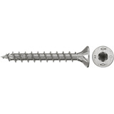 fischer Spanplattenschraube PowerFast II 4,5x30 Senkkopf TX 200 Stück, mit Vollgewinde, Edelstahl A2