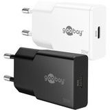 goobay USB-C PD GaN Schnellladegerät Slim (30 W) weiß