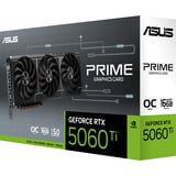 ASUS GeForce RTX 5060 Ti PRIME OC 16GB, Grafikkarte DLSS 4, 3x DisplayPort, 1x HDMI 2.1