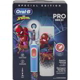 Braun Oral-B Vitality Pro 103 Kids Spiderman mit Reiseetui, Elektrische Zahnbürste blau/weiß