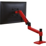 Ergotron LX Monitor Arm, Monitorhalterung rot/schwarz