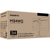 GIGABYTE M34WQ, Gaming-Monitor 86 cm(34 Zoll), schwarz, WQHD, IPS, HDR, AMD Free-Sync, 144Hz Panel