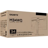 GIGABYTE M34WQ, Gaming-Monitor 86 cm (34 Zoll), schwarz, WQHD, IPS, HDR, AMD Free-Sync, 144Hz Panel