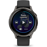 Garmin Venu 4 - 41 mm, Smartwatch schwarz/schiefergrau, Silikon-Armband in grau