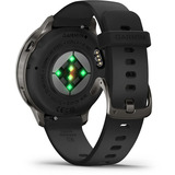 Garmin Venu 4 - 41 mm, Smartwatch schwarz/schiefergrau, Silikon-Armband in grau