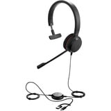 Jabra Evolve 20, Headset schwarz, Microsoft Teams-Version, USB-C und USB-A, Mono