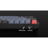 Keychron Q4 Barebone ISO, Gaming-Tastatur blau, Hot-Swap, Aluminiumrahmen, RGB