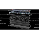 Keychron Q4 Barebone ISO, Gaming-Tastatur blau, Hot-Swap, Aluminiumrahmen, RGB