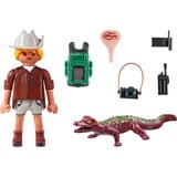 PLAYMOBIL 71168 specialPLUS Forscher mit jungem Kaiman, Konstruktionsspielzeug 