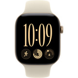 Apple Watch Series 12, Smartwatch gold, Aluminium, 46 mm, Sportarmband Sand S/M, Cellular