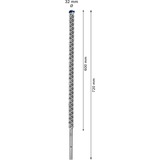 Bosch Expert Hammerbohrer SDS-max-8X, Ø 32mm Arbeitslänge 600mm