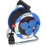 Brennenstuhl Garant Kompakt IP44, 3-fach, Kabeltrommel blau/schwarz, 15 Meter