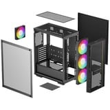 DeepCool MATREXX 55 Mesh V4 C , Tower-Gehäuse schwarz, Tempered Glass