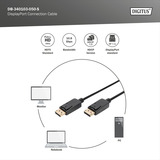 Digitus DisplayPort Anschlusskabel, Full HD 1080p schwarz, 5 Meter