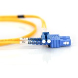 Digitus LWL Patchkabel, Duplex, LC > SC Stecker, Singlemode OS2 gelb, 1 Meter