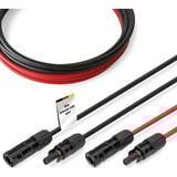 Digitus Solarkabel Verlängerung Ø 4mm² PV 1.500Volt 2x 5 Meter - 1x rot, 1x schwarz, MC4-Stecker / -Buchse