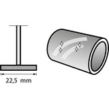 Dremel Polierrad Ø 22,5 mm (425), Polierscheibe 4 Stück, Schaft Ø 3,2mm