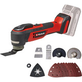 EINHELL Professional Akku-Multifunktions-Werkzeug TP-MG 18 Li BL-Solo, 18Volt rot/schwarz, ohne Akku und Ladegerät, inkl. Zubehör