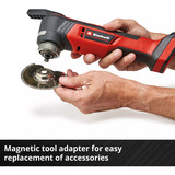 EINHELL Professional Akku-Multifunktions-Werkzeug TP-MG 18 Li BL-Solo, 18Volt rot/schwarz, ohne Akku und Ladegerät, inkl. Zubehör