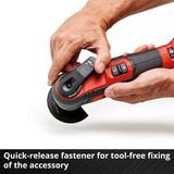 EINHELL Professional Akku-Multifunktions-Werkzeug TP-MG 18 Li BL-Solo, 18Volt rot/schwarz, ohne Akku und Ladegerät, inkl. Zubehör
