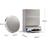 Ecovacs Deebot X12 PRO OMNI, Saugroboter weiß, mit FocusJet-Technologie, inkl. OMNI-Station
