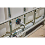 GARDENA Tankverbinder Push IN, G 1" und G 3/4" schwarz, für Wandstärken von 2-10mm