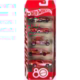 Hot Wheels Mattel 80. Jubiläum 5er-Pack, Spielfahrzeug 