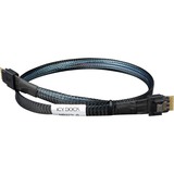 Icy Dock Kabel SlimSAS x8 SFF-8654 > 2x SlimSAS x4 SFF-8654 schwarz, 50cm