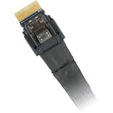 Icy Dock Kabel SlimSAS x8 SFF-8654 > 2x SlimSAS x4 SFF-8654 schwarz, 50cm
