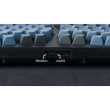 Keychron V10, Gaming-Tastatur schwarz/blaugrau, DE-Layout, Keychron K Pro Brown, Alice Layout, Hot-Swap, RGB