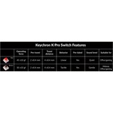 Keychron V10, Gaming-Tastatur schwarz/blaugrau, DE-Layout, Keychron K Pro Brown, Alice Layout, Hot-Swap, RGB