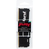 Kingston FURY DIMM 32 GB DDR5-6400, Arbeitsspeicher schwarz, KF564C32BBA-32, FURY Beast RGB, INTEL XMP