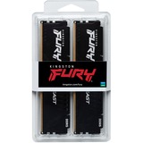 Kingston FURY DIMM 64 GB DDR5-5200 (2x 32 GB) Dual-Kit, Arbeitsspeicher schwarz, KF552C36BBEAK2-64, FURY Beast RGB, AMD EXPO